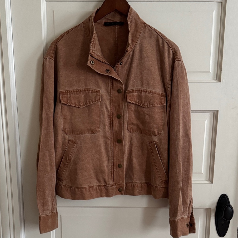 NWOT Jane + Delancey Light Brown Utility Jacket